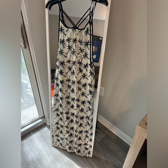 Miken Swim Palm Tree Sundress Cover-Up - Size Small, New with Slits - Picture 2 of 5